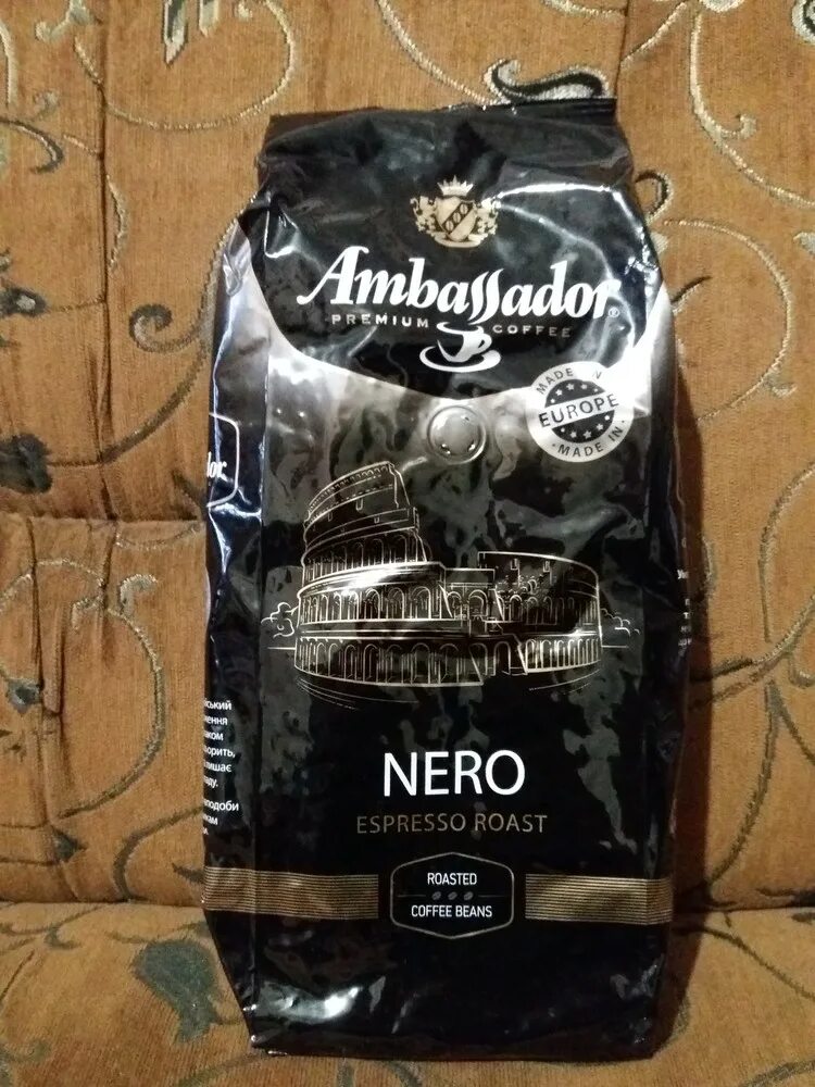 Кофе ambassador nero. Кофе Амбассадор Неро зерновой 1 кг. Кофе в зернах Ambassador Неро 1кг. Ambassador Espresso Roast в зернах 1кг. Ambassador Nero Espresso Roast, 1 кг.
