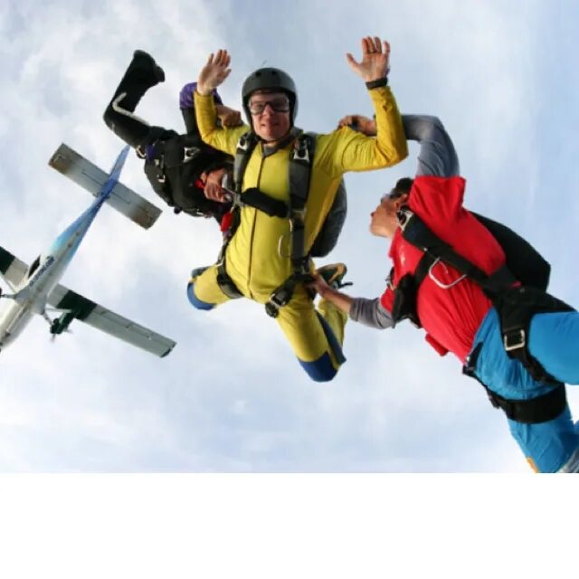 Falling through the air