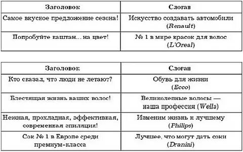 Общий заголовок это
