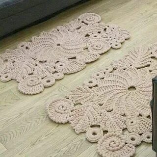 Узор крючком для ковра