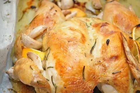 Курица со сливками в духовке