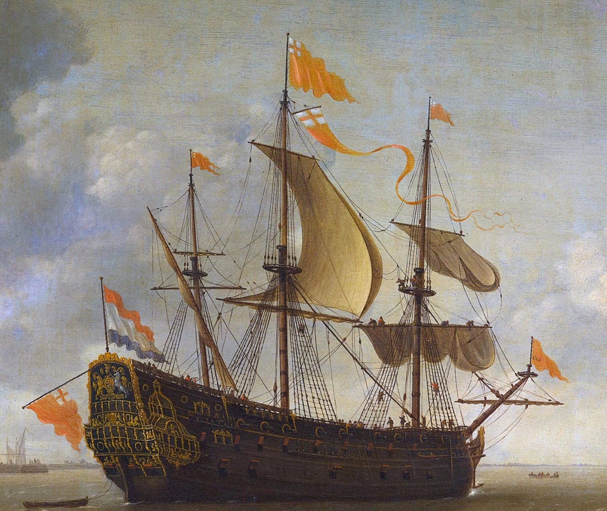 Корабль Фредерик 1636. HMS Royal Charles 1655. Гребной фрегат