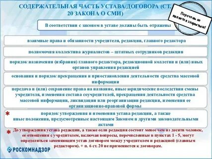 Закон о средствах массовой информации дающий