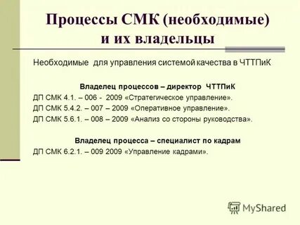 Акт системы качества