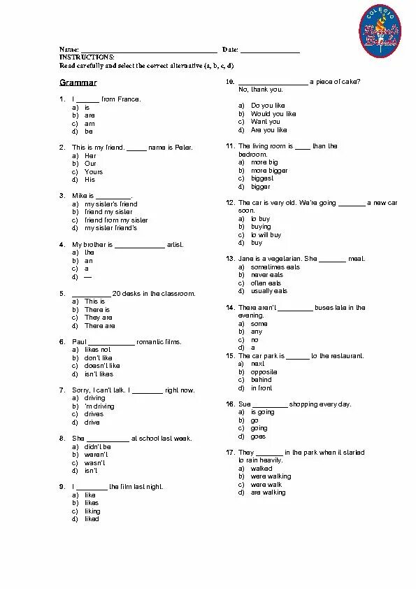 Тест английский язык уровень a2 (Elementary). Level Test 1a Elementary ответы. Тест English Placement Test. English Grammar Placement Test ответы.