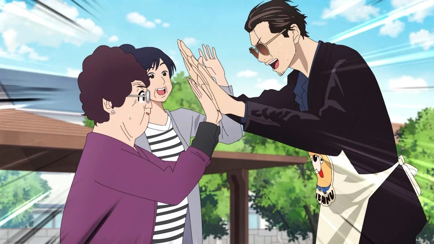 Gokushufudou - the way of the househusband. Путь домохозяина 1. Путь домохозяина 1. Тацу путь домохозяина аниме. Путь домохозяина 1.