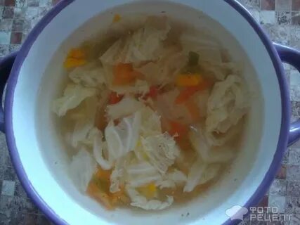 Суп с пекинской капустой и курицей