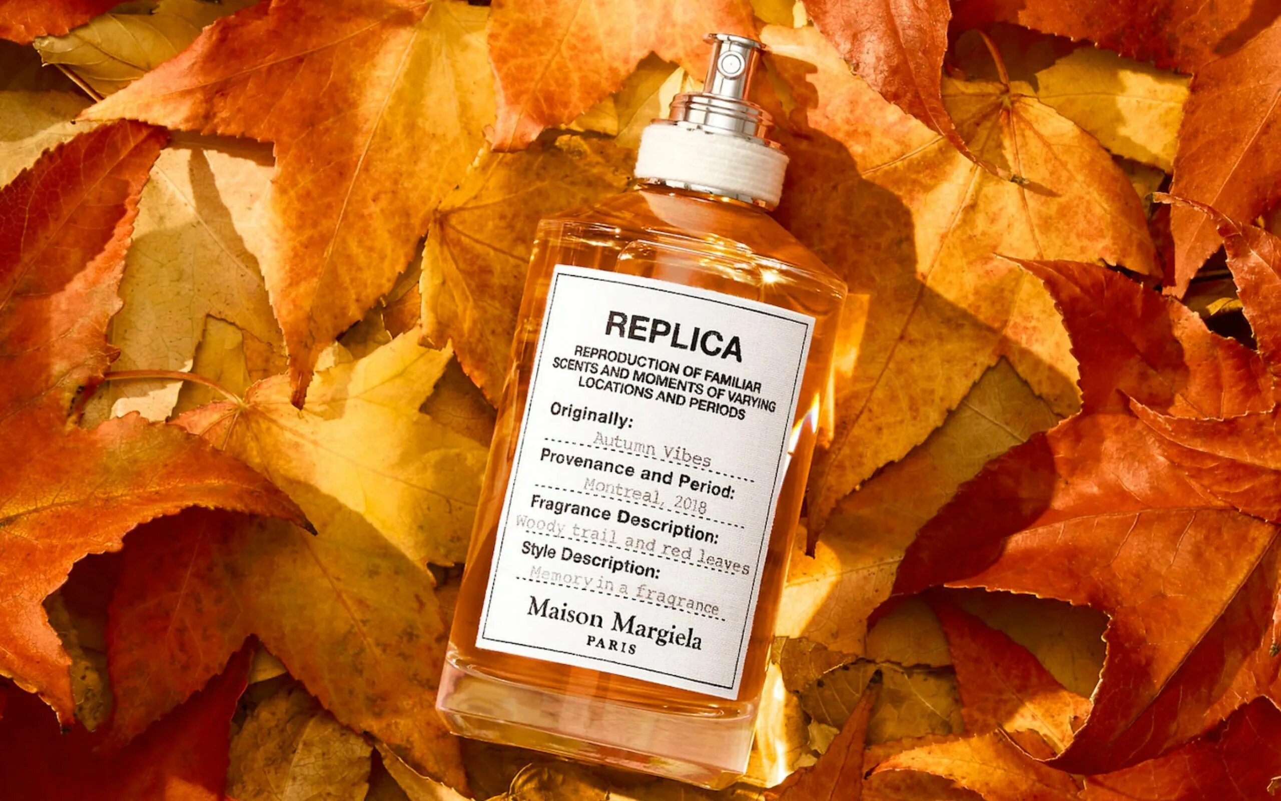 Аромат осени. Осенние ароматы. Maison Margiela Replica autumn Vibes. Духи ароматом осени.