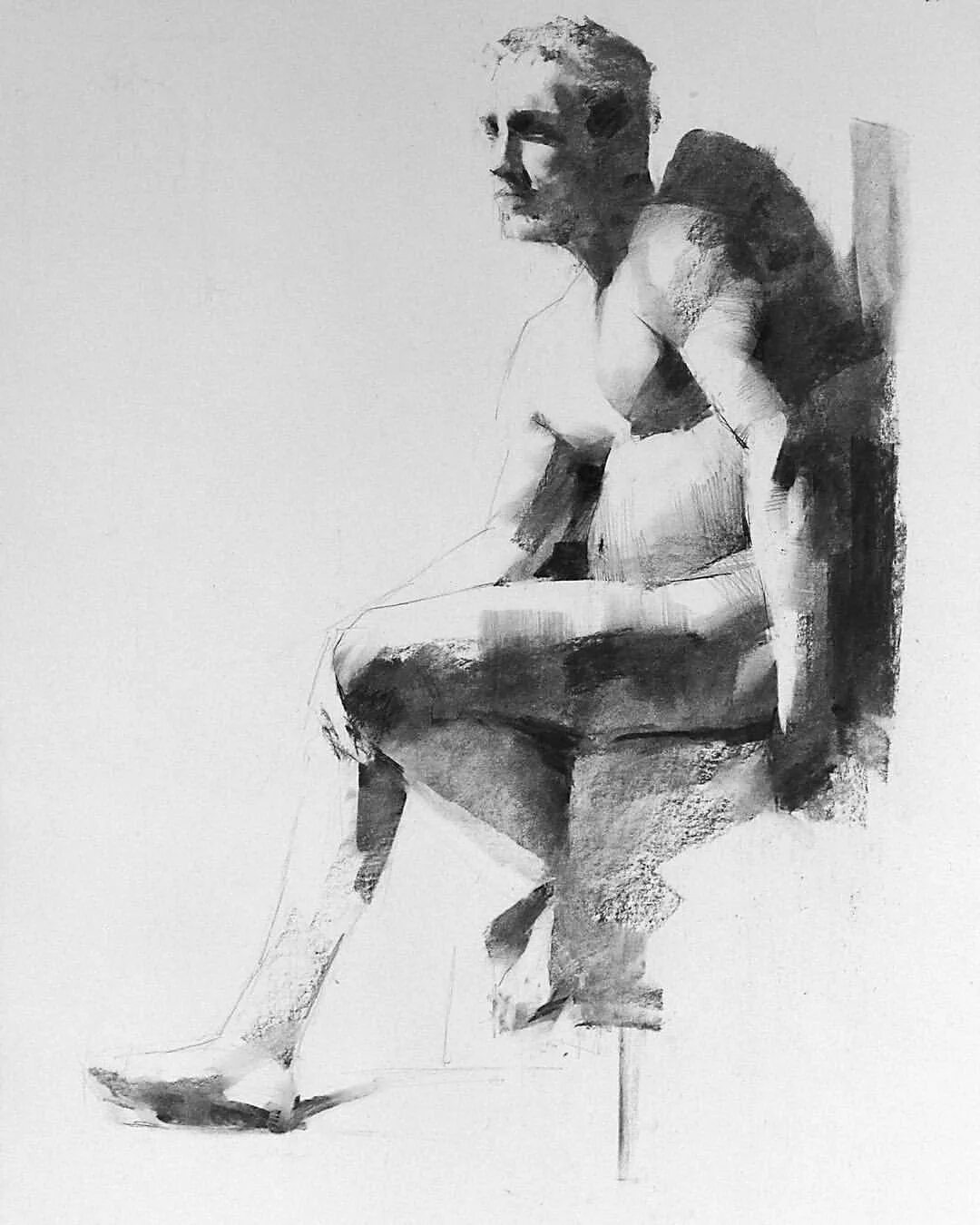 Проблематические натуры. Дейнека натурщица 1936. Наброски фигуры человека. Сидящая фигура. Живописные зарисовки людей.