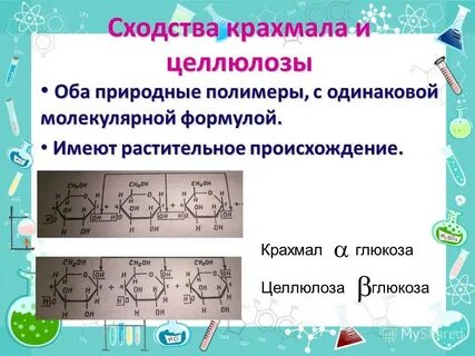 Степень полимеризации крахмала и целлюлозы