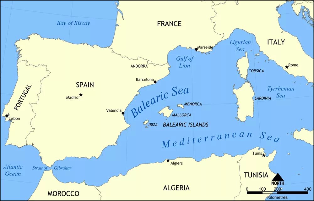Балеарские острова на Средиземном море карта. Границы Балеарского моря. Балеарское море на карте. Балеарское море в Испании на карте.