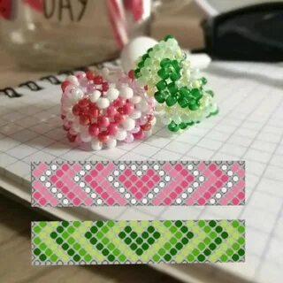 Как плести колечки крестиком