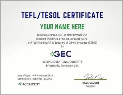 Tefl tesol