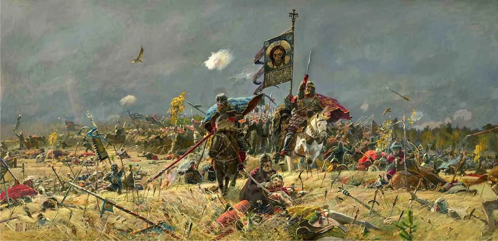 Засадное войско куликовская битва. Куликовская битва Рыженко.