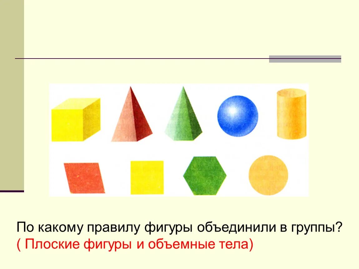 Правило 3 фигуры. Плоские и объемные фигуры. Плоские и объемные геометрические фигуры. Плоские фигуры геометрия. Деление геометрических фигур на группы.