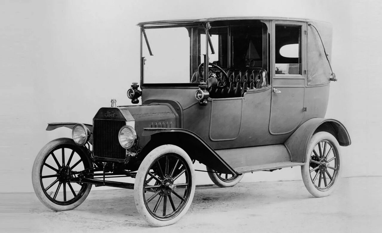 1 электрический автомобиль. Форд модель т 1908.