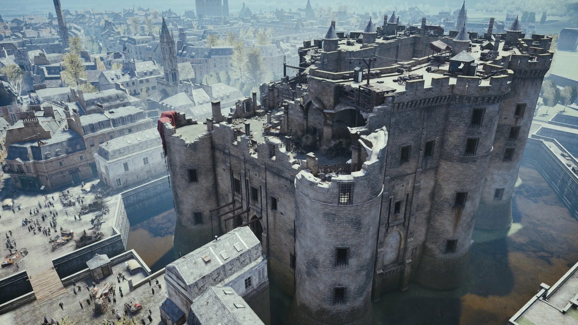 Крепость Бастилия в Париже. Бастилия тюрьма в Париже. Крепость тюрьма Бастилия. Assassins Creed Бастилия.