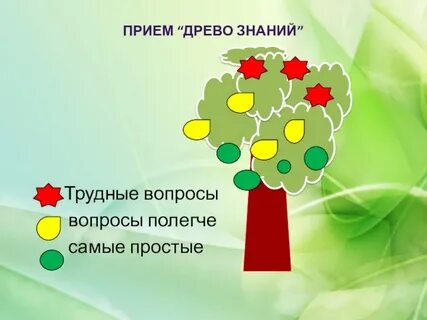 Прием знаний