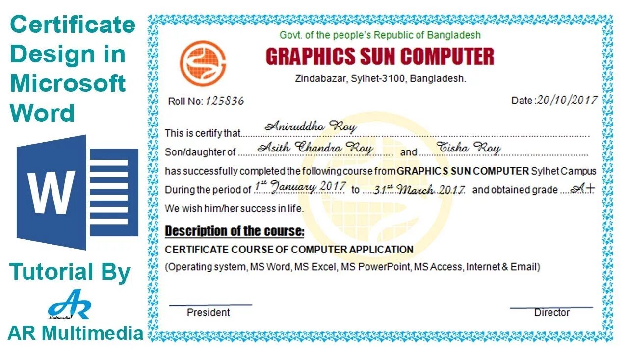 Make certificate. Computer Certificate. MS Word Certificate. Certificate Design Computer.