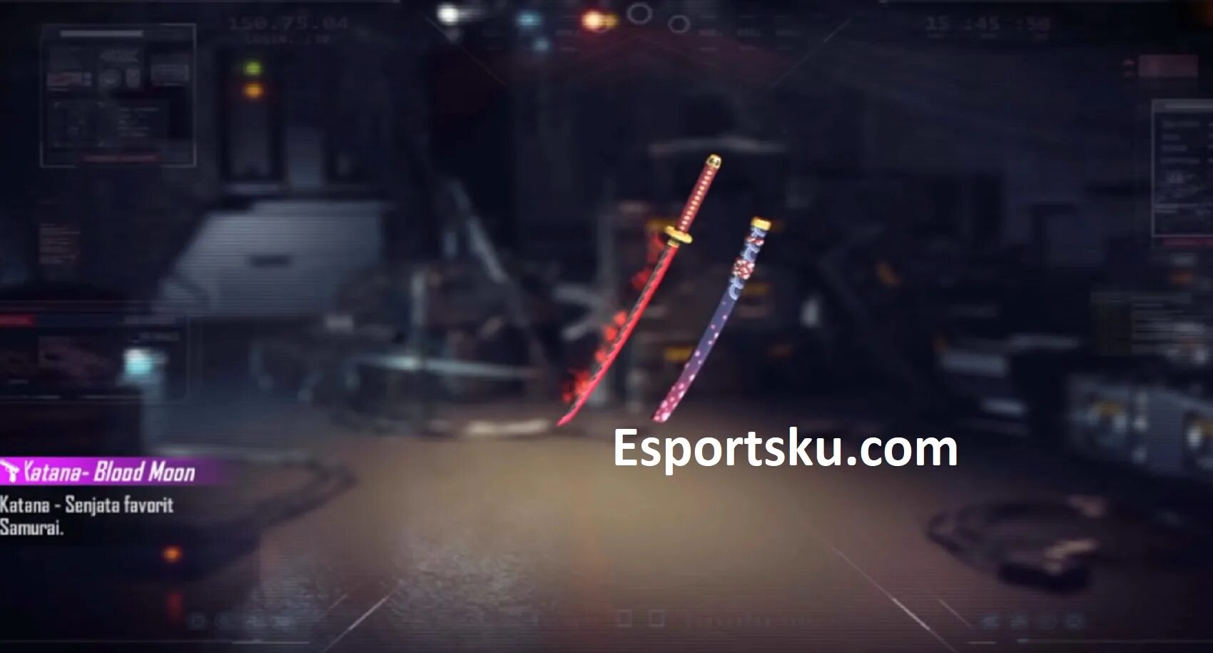 Code katana. Катана стример. moon katana.
