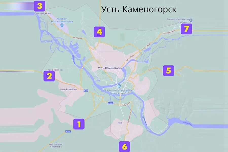 Отделы города усть каменогорска. Карта Усть-Каменогорска. Карта Устько менагорск. Карта г Усть Каменогорска. Каменогорск на карте.