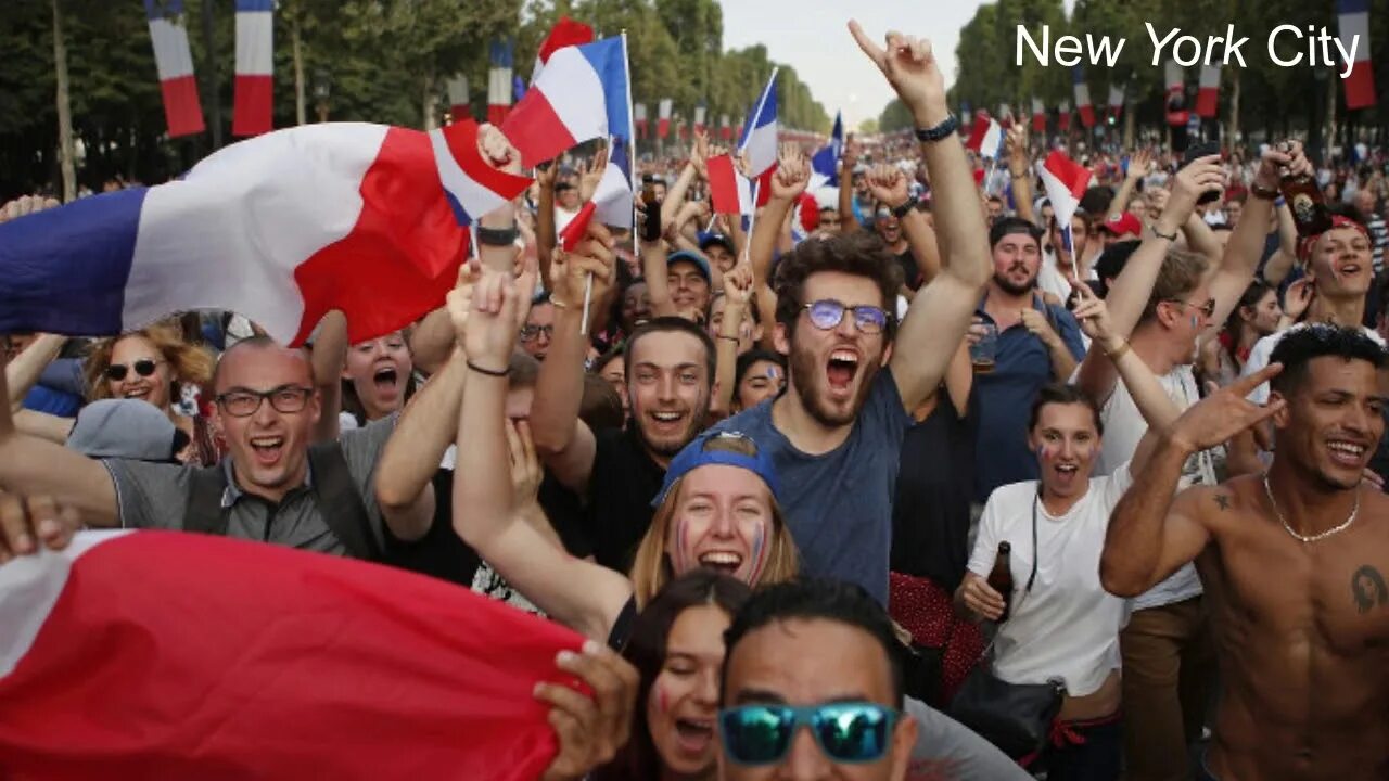 Французы нация. French celebration