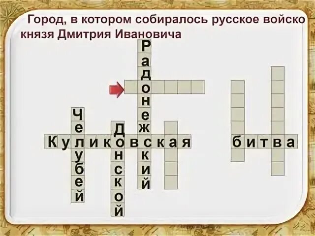 Сражение бой кроссворд