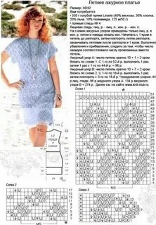 Бесплатные схемы вязания платье