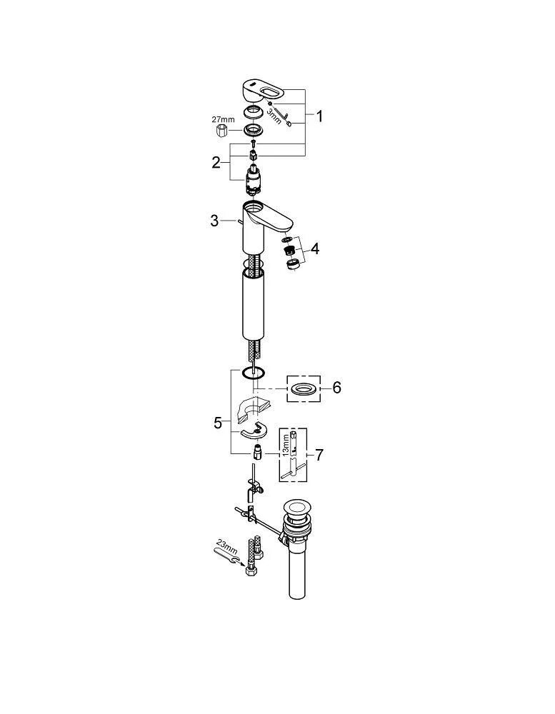 Ремонт душа grohe. Схема разобрать смеситель Грое. Grohe Kiwa смеситель для раковины. Смеситель для раковины Grohe конструкция. 32856000 Grohe.