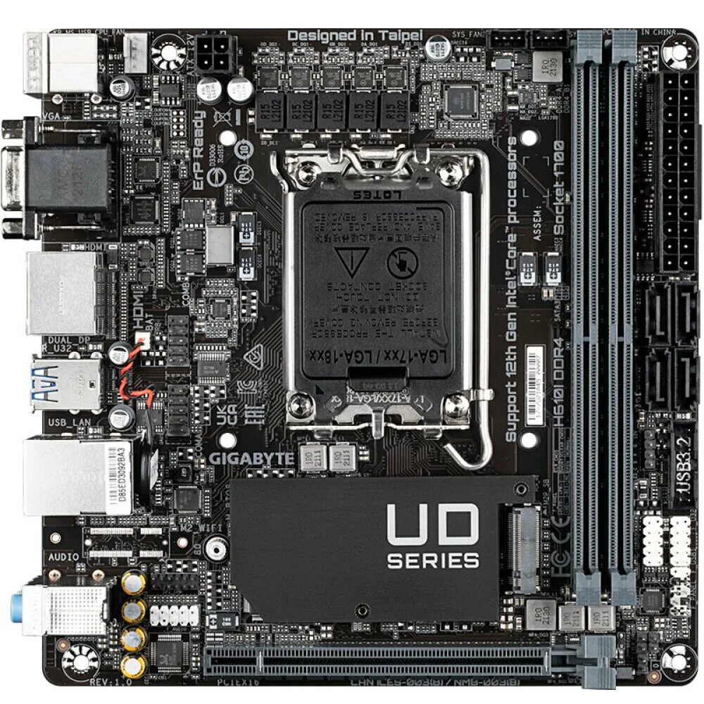 Lga 1700 itx. Gigabyte h610i. H610 LGA 1700. Gigabyte h610m h ddr4. H610i ddr4.