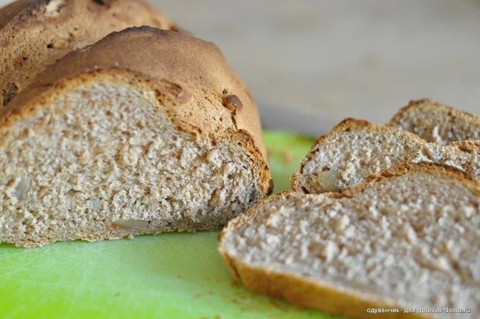 Хлеб цельнозерновой без дрожжей в домашних условиях