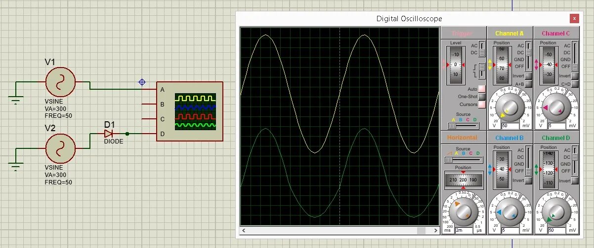 Регулировка осциллографа