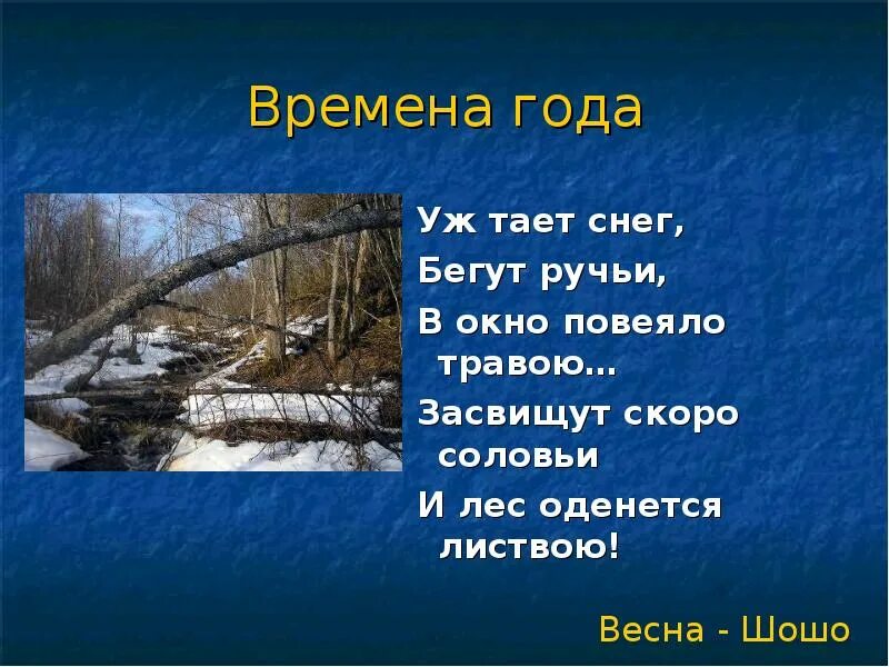 Проект времена года. Презентация времена года. Уж тает снег бегут ручьи в окно повеяло весною. Уж тает снег бегут ручьи в окно повеяло весною Засвищут скоро соловьи. Проект времена года 2 класс