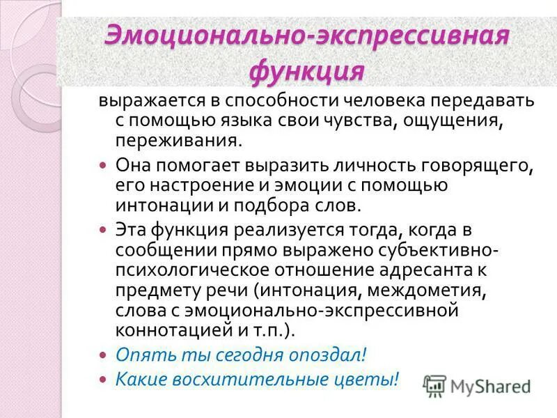 Функции современного русского языка 8 класс. Экспрессивная функция языка. Эмоционально-экспрессивная функция. Эмоциональная функция языка. Экспрессивная функция примеры.