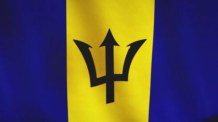 Флаг Барбадоса. Флаг Барбадоса без трезубца. Барбадос флаг