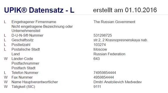 Ооо правительство рф. ООО правительство РФ : 531298725. Правительство РФ 531298725. Регистр duns number 531298725.