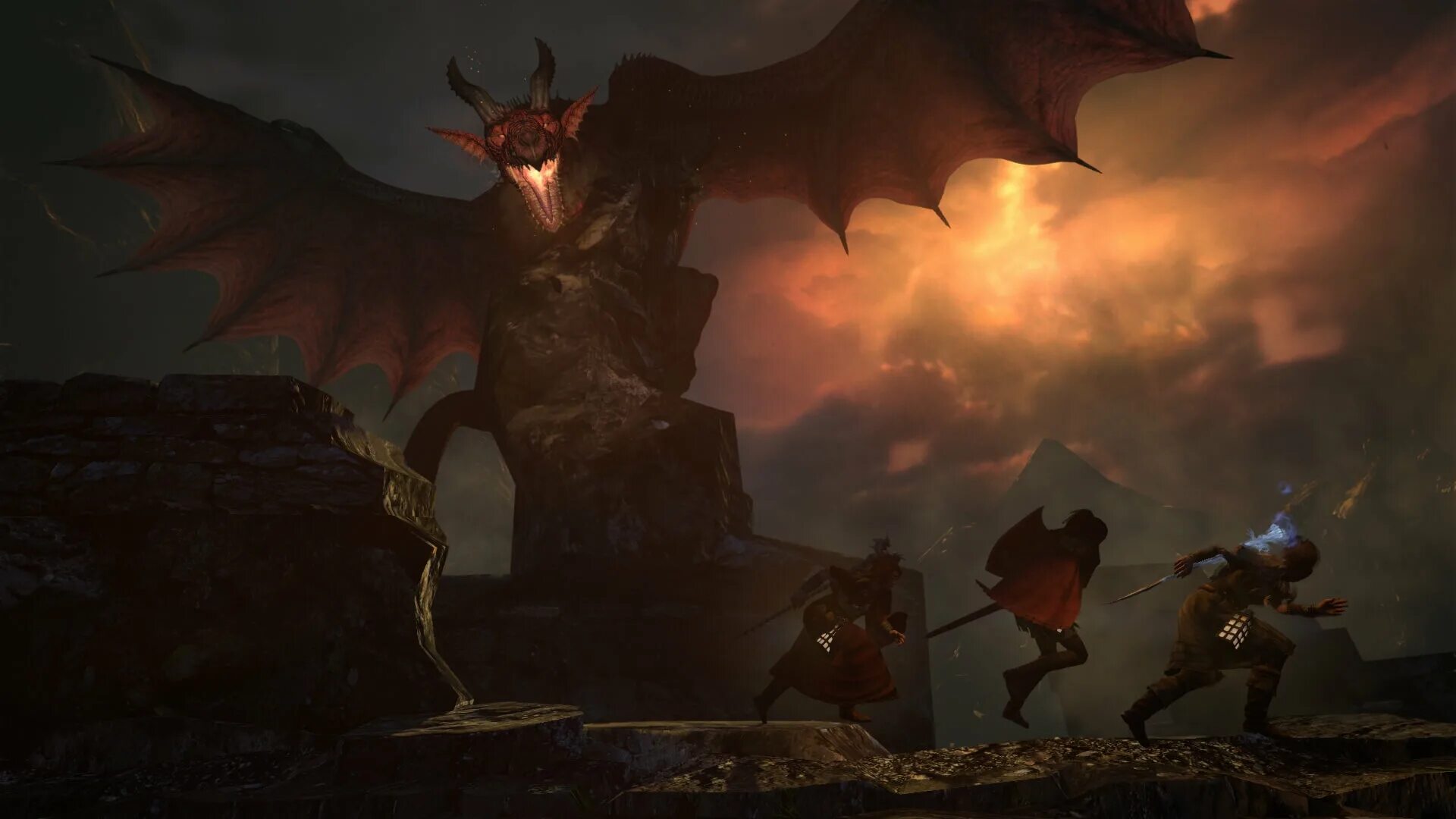 Драгон догма 2 моды. Dragon's Dogma Dark Arisen лучник. Dragon’s Dogma: Dark Arisen ENB.