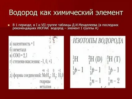 Водород входит в состав жиров