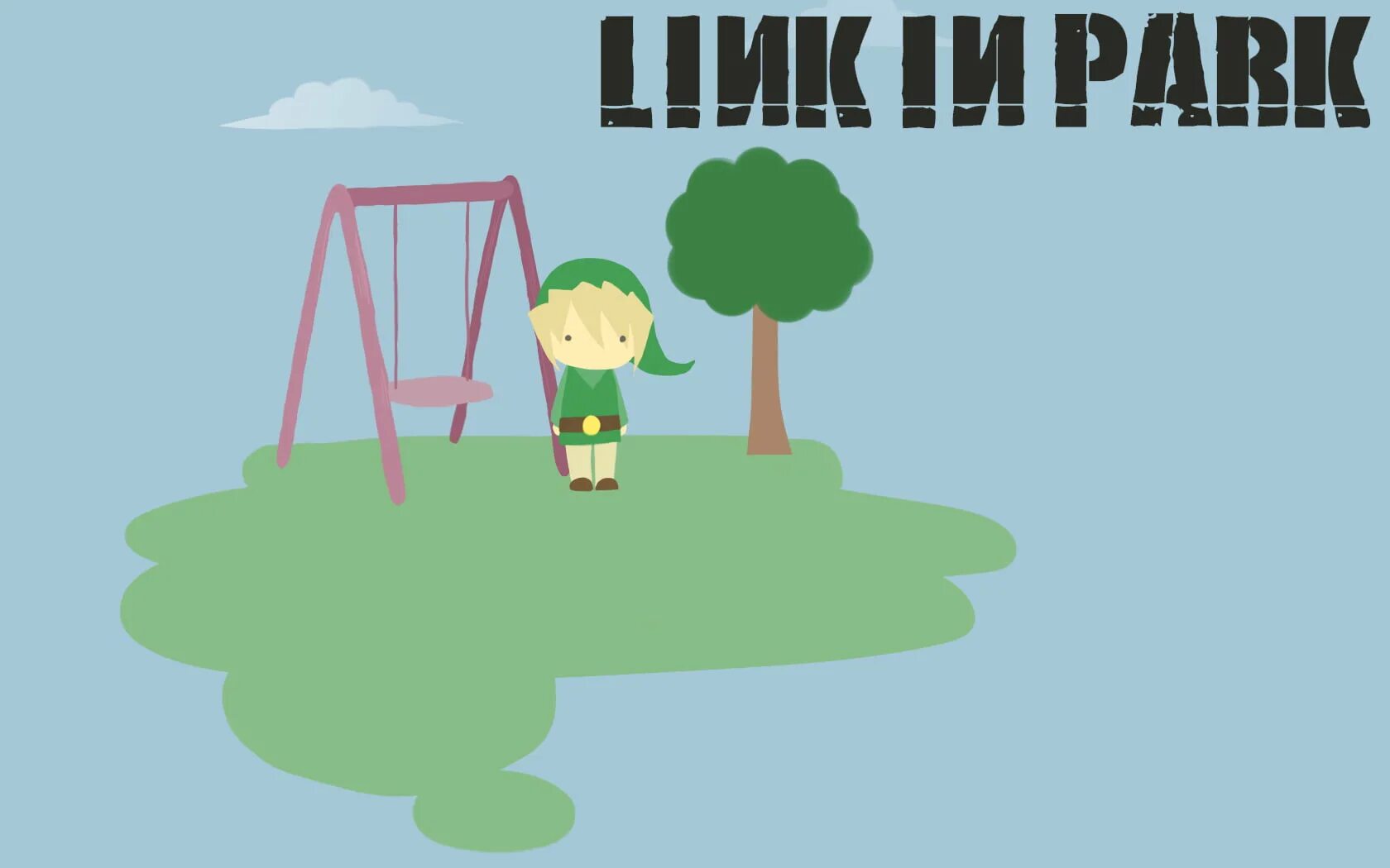 He saw in the park. Link in Park. Линк парк бред. Linkin Park cartoon Wallpaper. Картинки с логотипом линка парка.