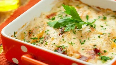 Запеканка с кабачками и грибами