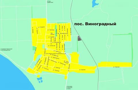 Анапское поселок карта