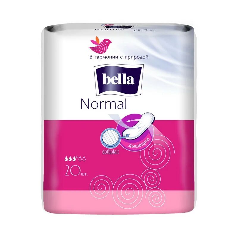 Прокладки ис. Bella прокладки normal softiplait без крылышек 20 шт. Гигиенические прокладки Bella normal softiplait Air, 20шт.