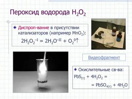 H2o2 разложение катализатор