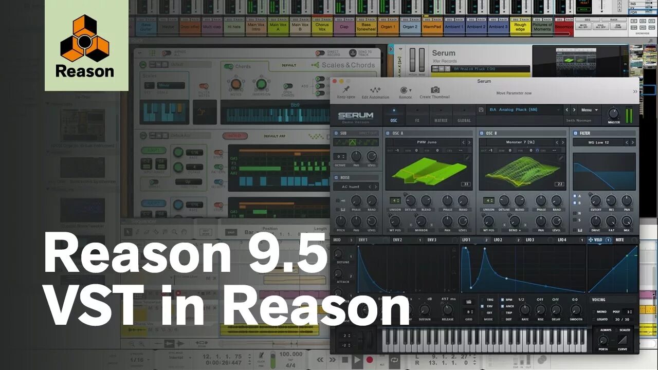 Reason VST. Reason 9.5. Propellerhead reason. Reason 1. Reason plugins