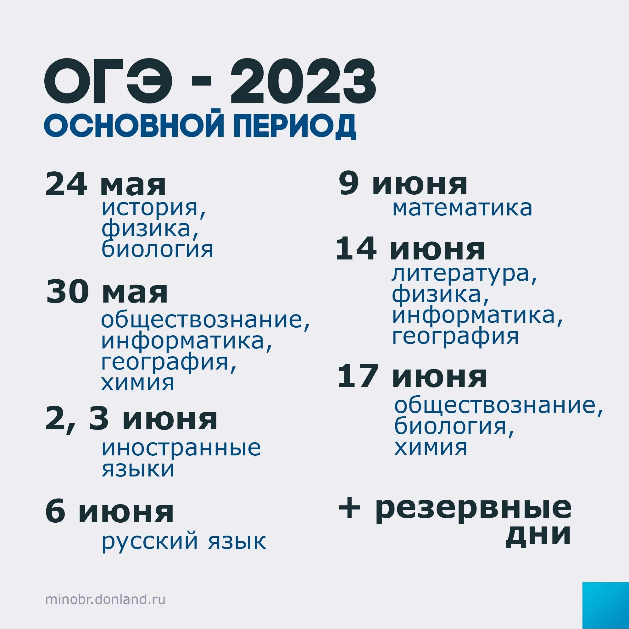 Официальные даты проведения егэ 2024