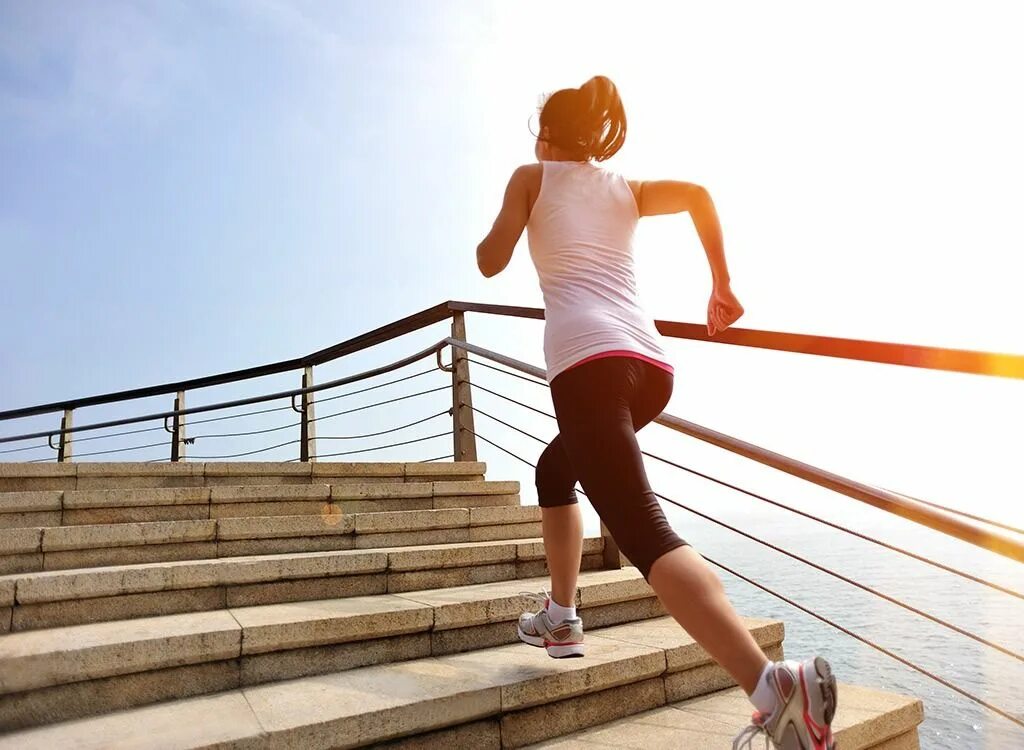Running up going up. Running up going up