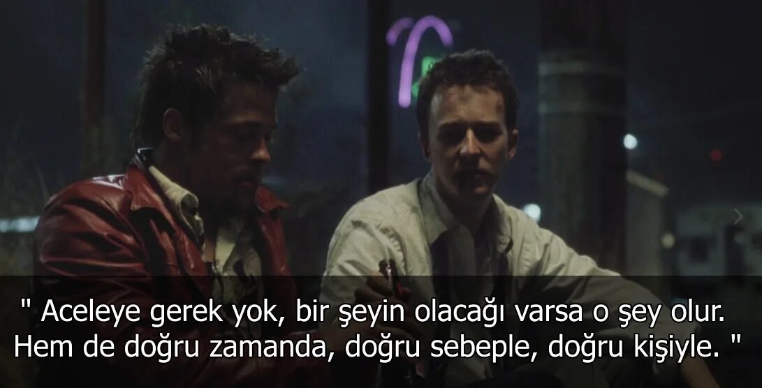 Yok bir. Fight Club sözleri.