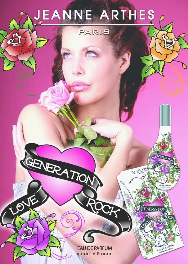 Лов дженерейшен. Jeanne Arthes Love Generation Pink. Духи Love Generation Arts. Парфюм Rock me. Love Generation Rock Jeanne Arthes купить.