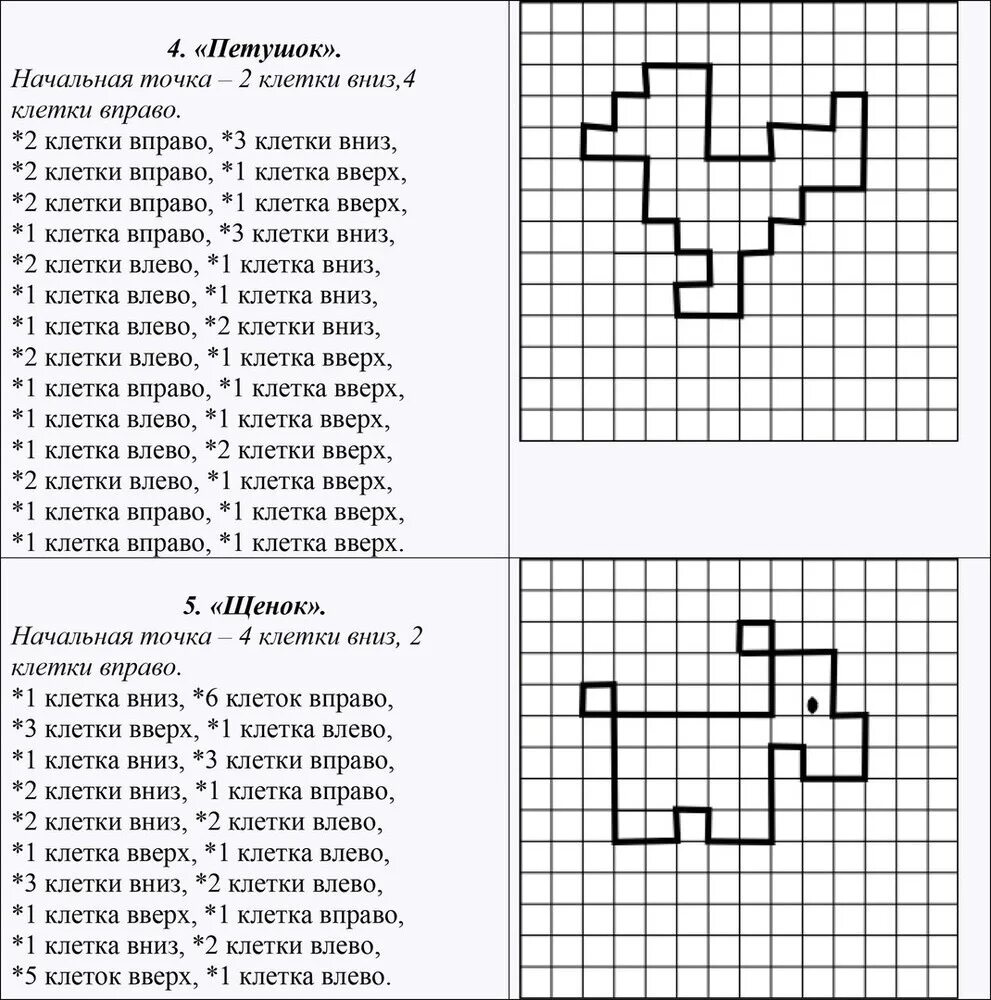 Фигуры диктант