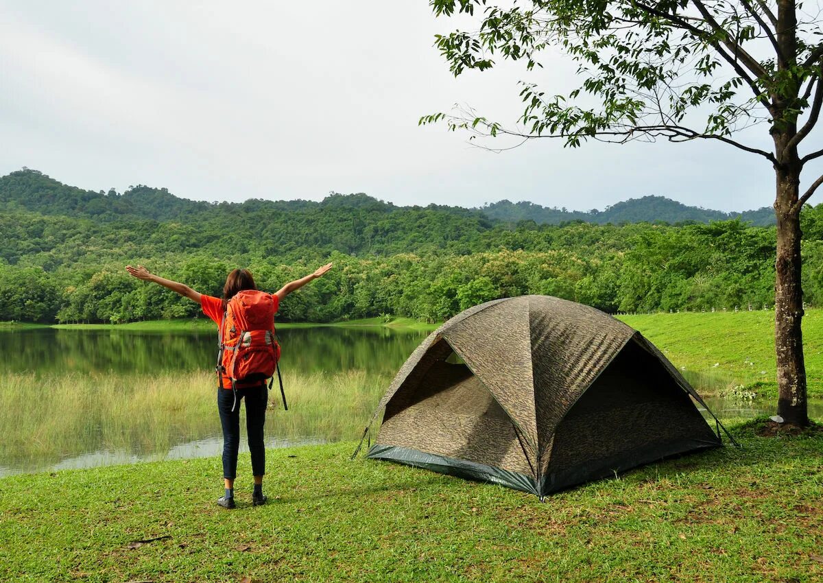 Соло кемпинг. Camping Alone. Camp near the Lake. Соло кемпинг Мари. When we go camping